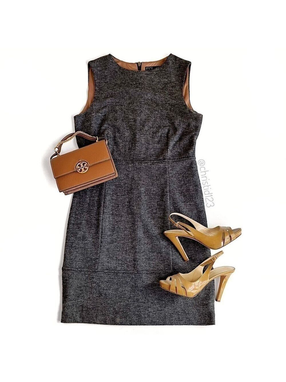 Zara Wool Blend Sleeveless Dress